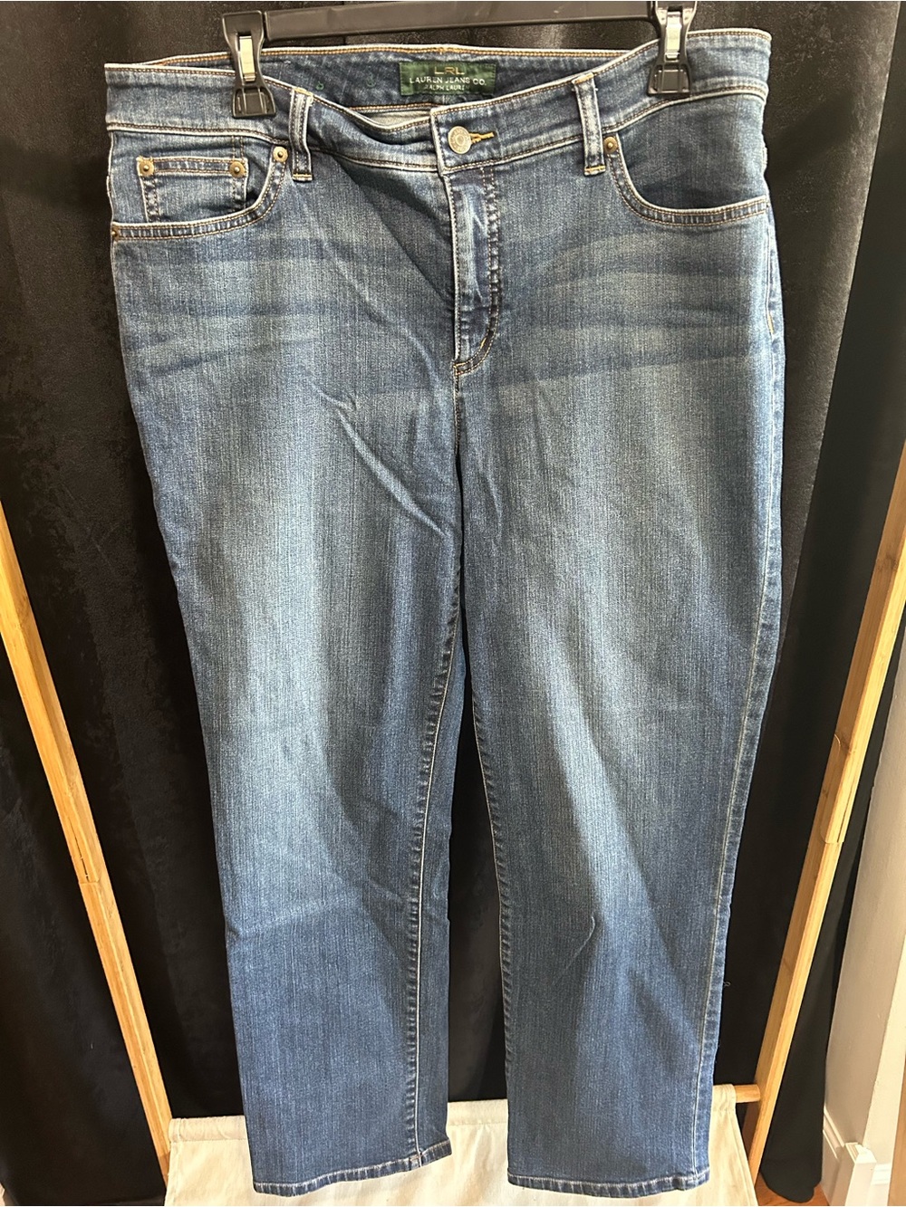 Ralph Lauren Women's Straight-Leg Jeans in Blue Wash